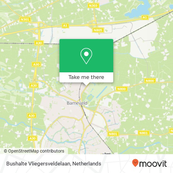 Bushalte Vliegersveldelaan Karte