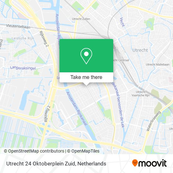 Utrecht 24 Oktoberplein Zuid map