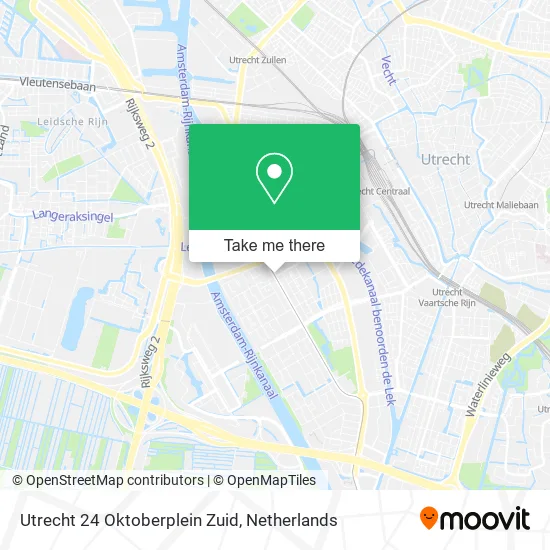 Utrecht 24 Oktoberplein Zuid Karte