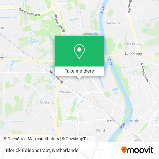 Blerick Edisonstraat map
