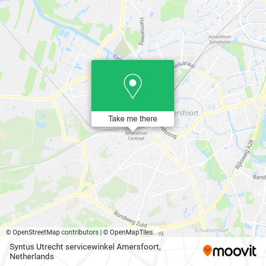Syntus Utrecht servicewinkel Amersfoort map