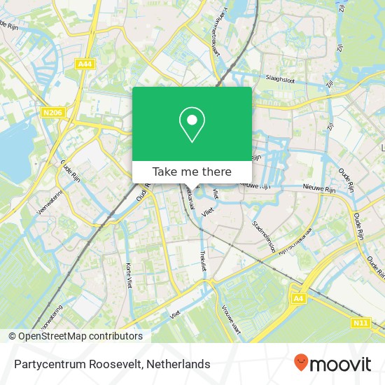 Partycentrum Roosevelt map