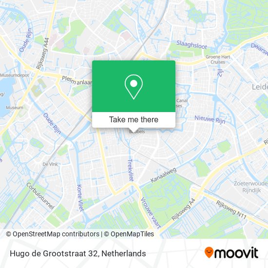 Hugo de Grootstraat 32 Karte