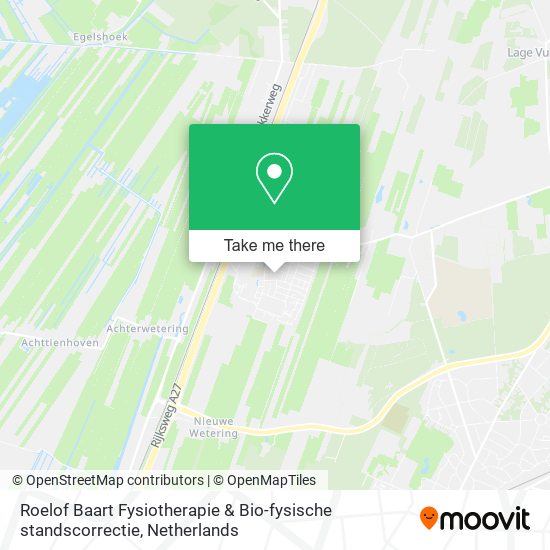 Roelof Baart Fysiotherapie & Bio-fysische standscorrectie map