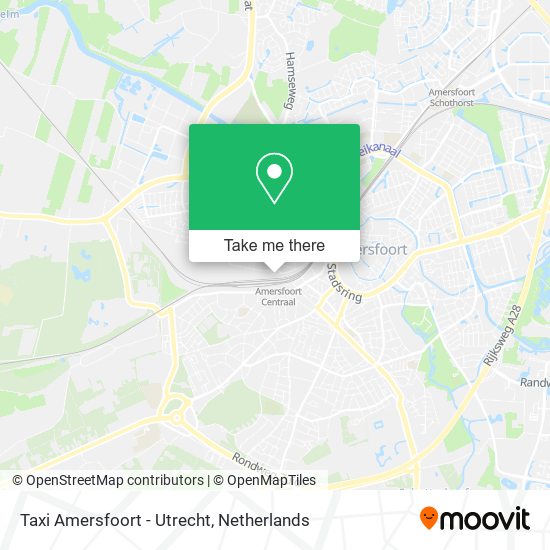 Taxi Amersfoort - Utrecht map