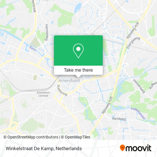 Winkelstraat De Kamp map