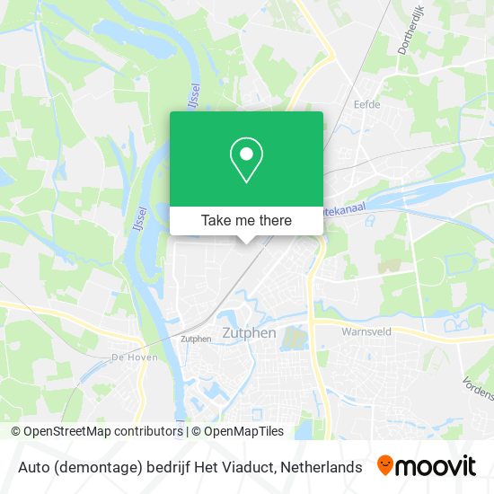 Auto (demontage) bedrijf Het Viaduct map