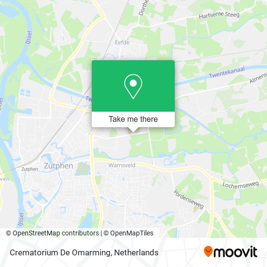 Crematorium De Omarming map