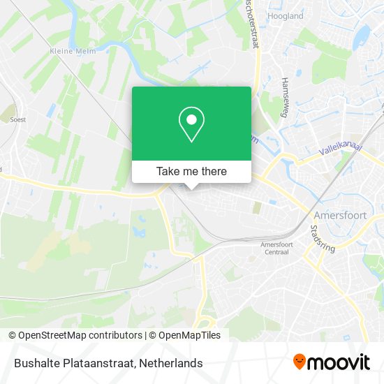 Bushalte Plataanstraat map