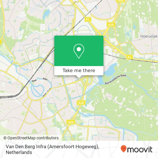 Van Den Berg Infra (Amersfoort Hogeweg) map