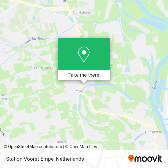 Station Voorst-Empe map