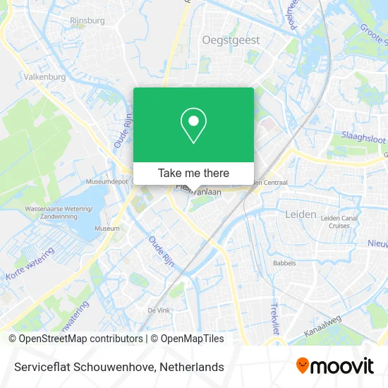 Serviceflat Schouwenhove map