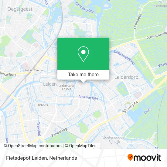 Fietsdepot Leiden map