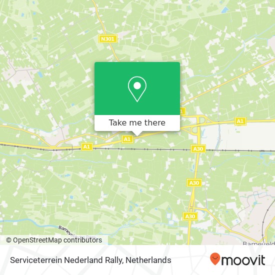 Serviceterrein Nederland Rally map