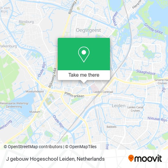 J gebouw Hogeschool Leiden map