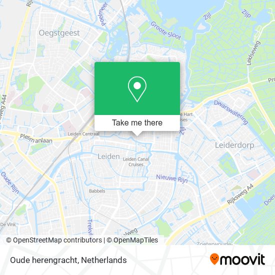 Oude herengracht map