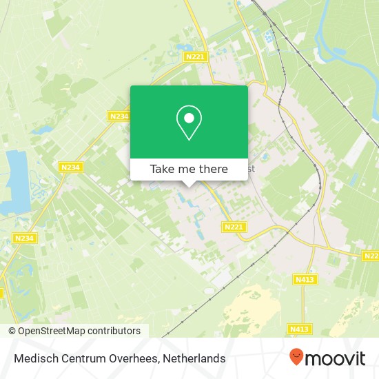 Medisch Centrum Overhees map