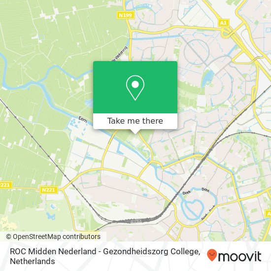 ROC Midden Nederland - Gezondheidszorg College Karte