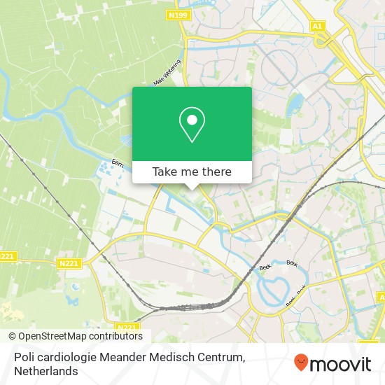 Poli cardiologie Meander Medisch Centrum map