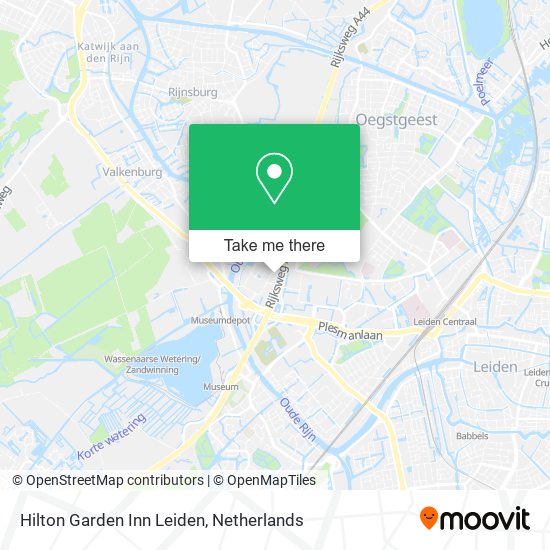 Hilton Garden Inn Leiden map