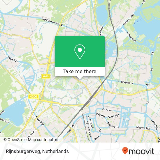 Rijnsburgerweg Karte