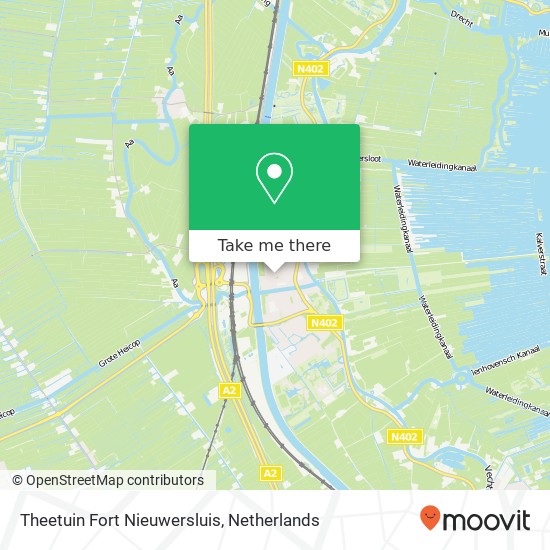 Theetuin Fort Nieuwersluis map