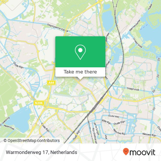 Warmonderweg 17 map