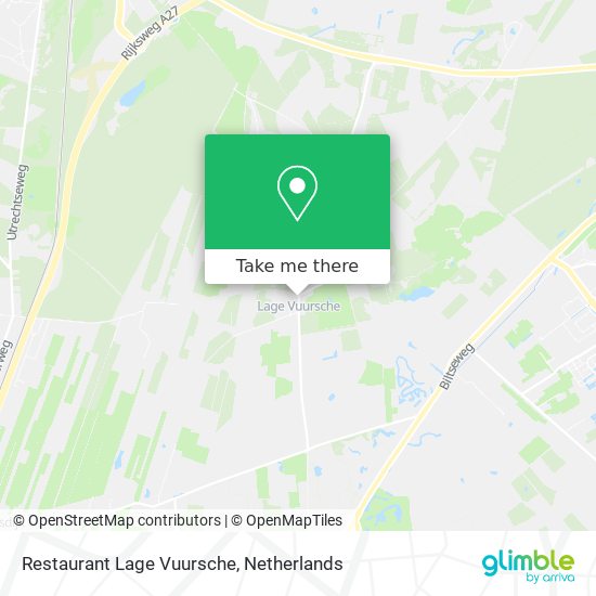 Restaurant Lage Vuursche map