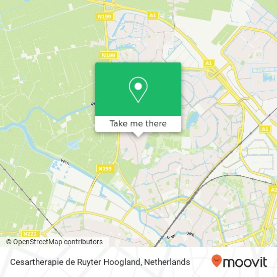 Cesartherapie de Ruyter Hoogland map