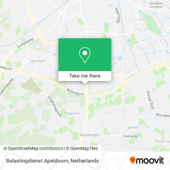 Belastingdienst Apeldoorn map