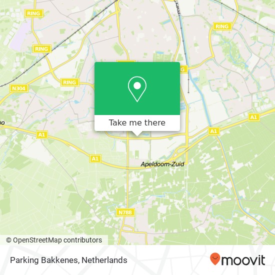Parking Bakkenes map