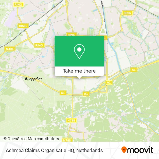 Achmea Claims Organisatie HQ map