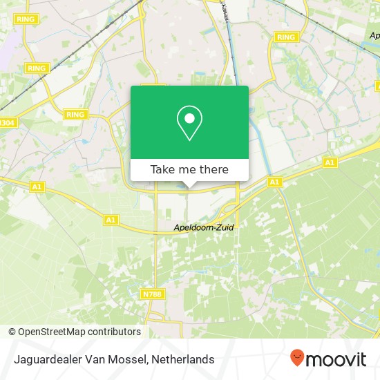 Jaguardealer Van Mossel map