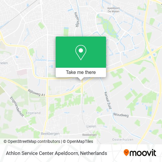 Athlon Service Center Apeldoorn map