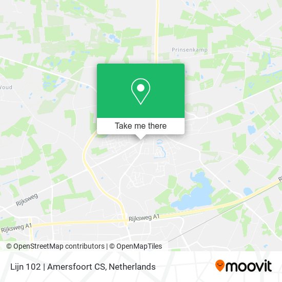 Lijn 102 | Amersfoort CS map