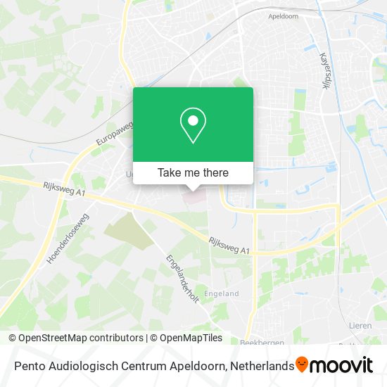 Pento Audiologisch Centrum Apeldoorn map
