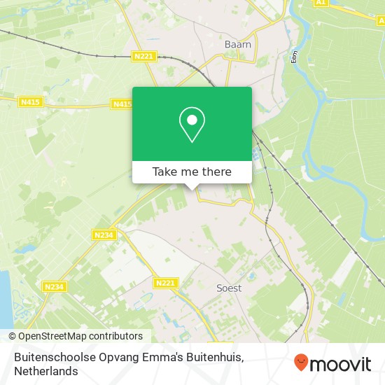 Buitenschoolse Opvang Emma's Buitenhuis map