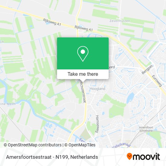 Amersfoortsestraat - N199 map