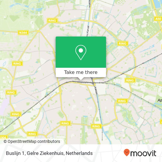 Buslijn 1, Gelre Ziekenhuis map