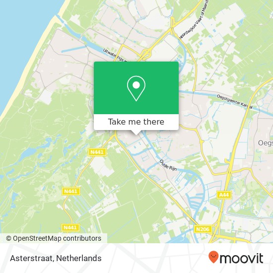 Asterstraat map