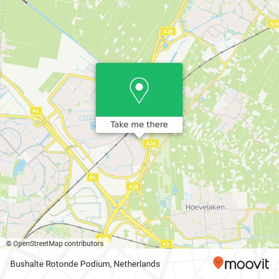 Bushalte Rotonde Podium map