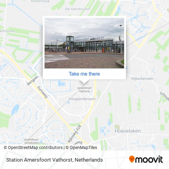Station Amersfoort Vathorst map