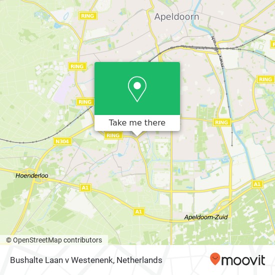 Bushalte Laan v Westenenk map