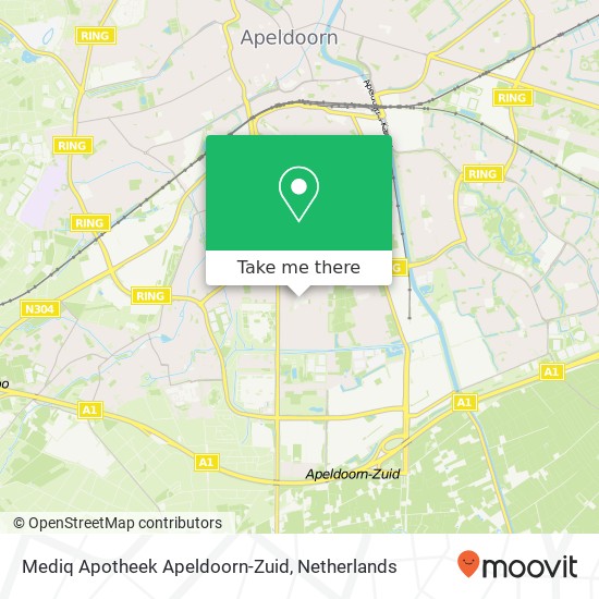 Mediq Apotheek Apeldoorn-Zuid map