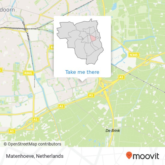 Matenhoeve map