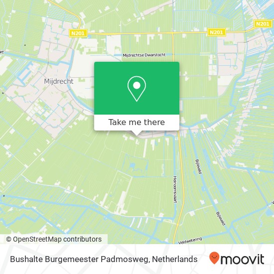 Bushalte Burgemeester Padmosweg map