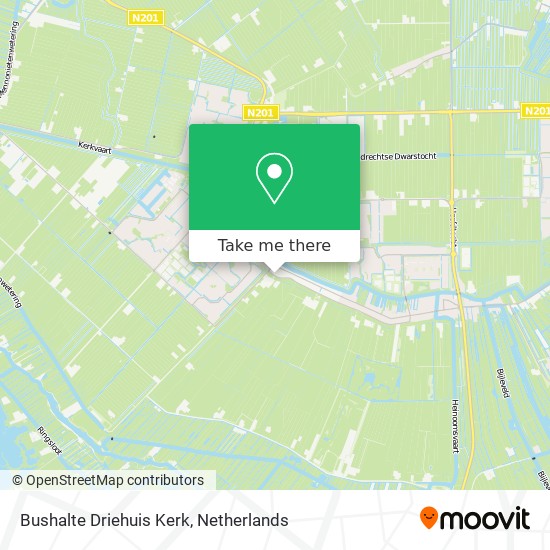 Bushalte Driehuis Kerk map