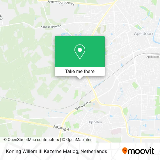 Koning Willem III Kazerne Matlog map