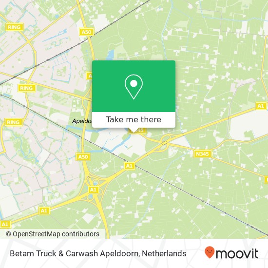 Betam Truck & Carwash Apeldoorn Karte