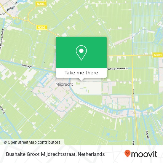 Bushalte Groot Mijdrechtstraat map